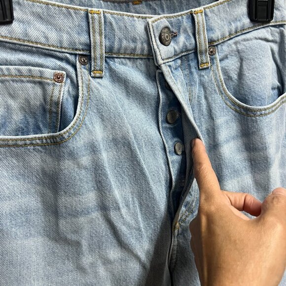 Boyish Womens Denim The Charley High Rise Wide Leg Sz 27 in BLUE PLANET - Picture 3 of 11